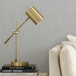 Brewster Home Fashions Bowman Charcoal Faux Linen Wallpaper - SKU 4144-9157