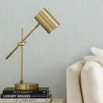 Brewster Home Fashions Bowman Light Blue Faux Linen Wallpaper - SKU 4144-9153