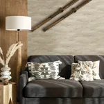 Brewster Home Fashions Bozeman Mountains Bone Wallpaper - SKU 4142-72627