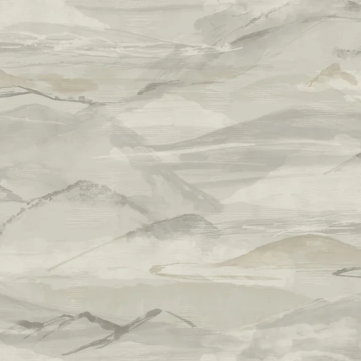 4142-72626 | Bozeman Mountains Grey Wallpaper