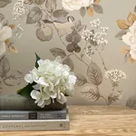 Brewster Home Fashions Bramble Beige Floral Wallpaper - SKU BG2301