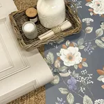 Brewster Home Fashions Bramble Blue Floral Wallpaper - SKU BG2300