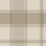 Brewster Home Fashions Braxton Beige Check Wallpaper - SKU BG2304