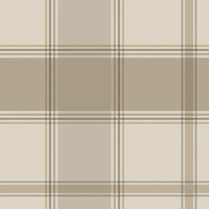 Brewster Home Fashions Braxton Beige Check Wallpaper - SKU BG2304