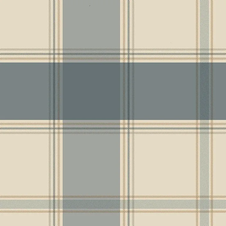BG2306 | Braxton Blue Check Wallpaper
