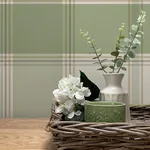 Brewster Home Fashions Braxton Green Check Wallpaper | Wallpaper Twins Brewster Home Fashions Braxton Green Check Wallpaper - SKU BG2305