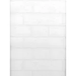 Brewster Home Fashions Bridgers White Paintable Brick Wallpaper - SKU 2780-99423