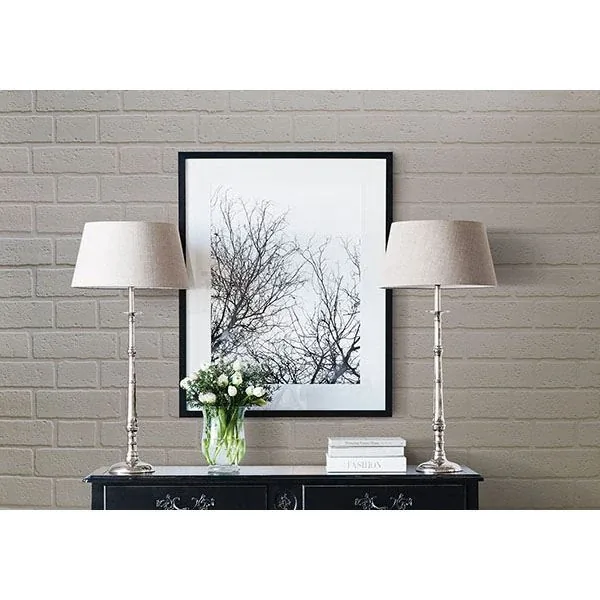 Brewster Home Fashions Bridgers White Paintable Brick Wallpaper - SKU 2780-99423