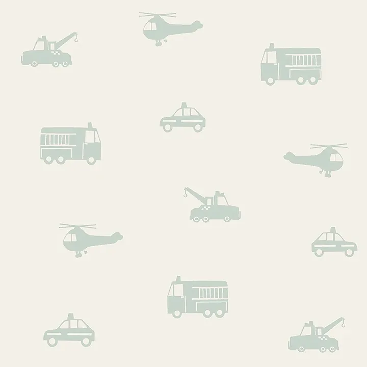 Brewster Home Fashions Briony Sage Vehicles Wallpaper - SKU 4060-128856