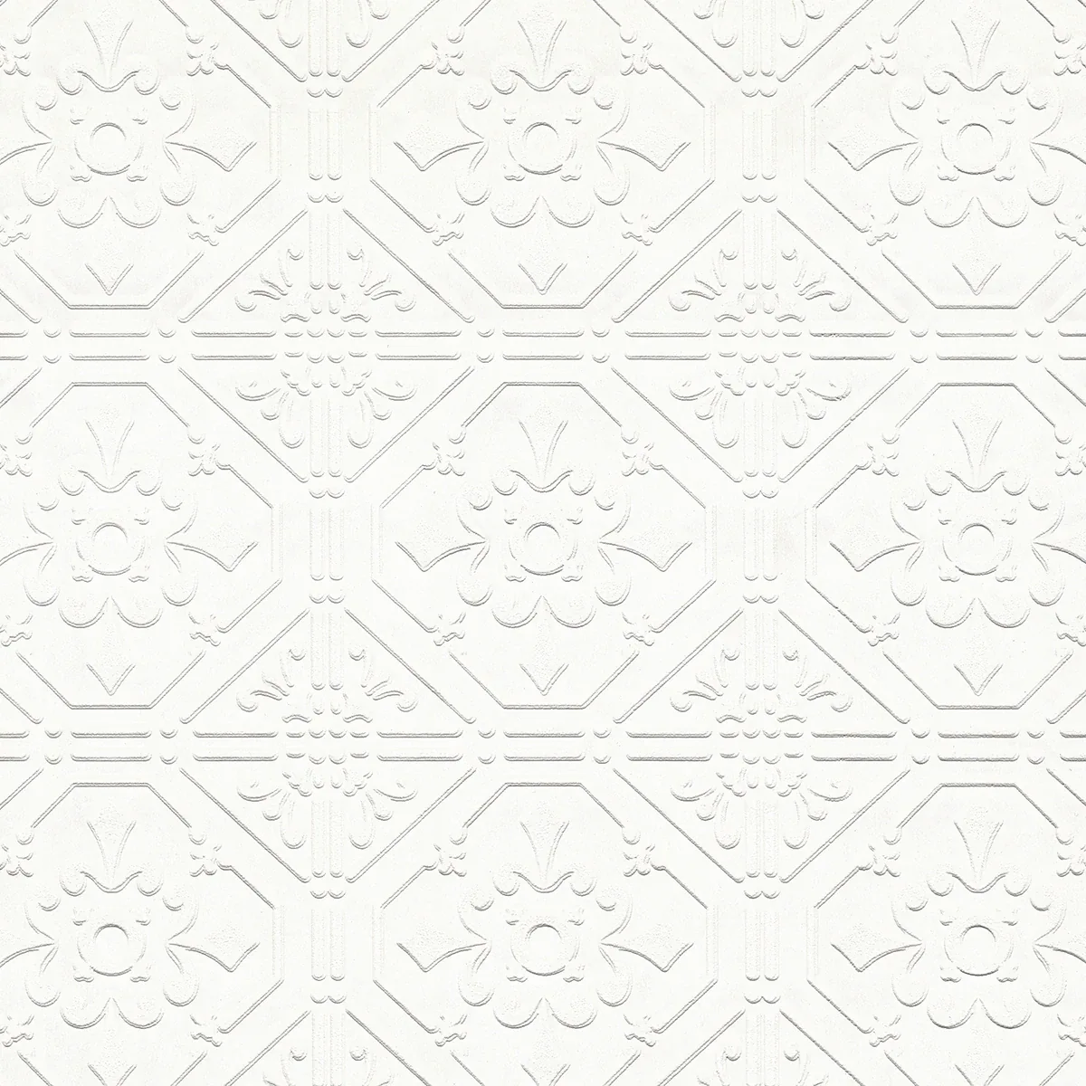 4000-93996 | Brooklyn White Tin Paintable Wallpaper