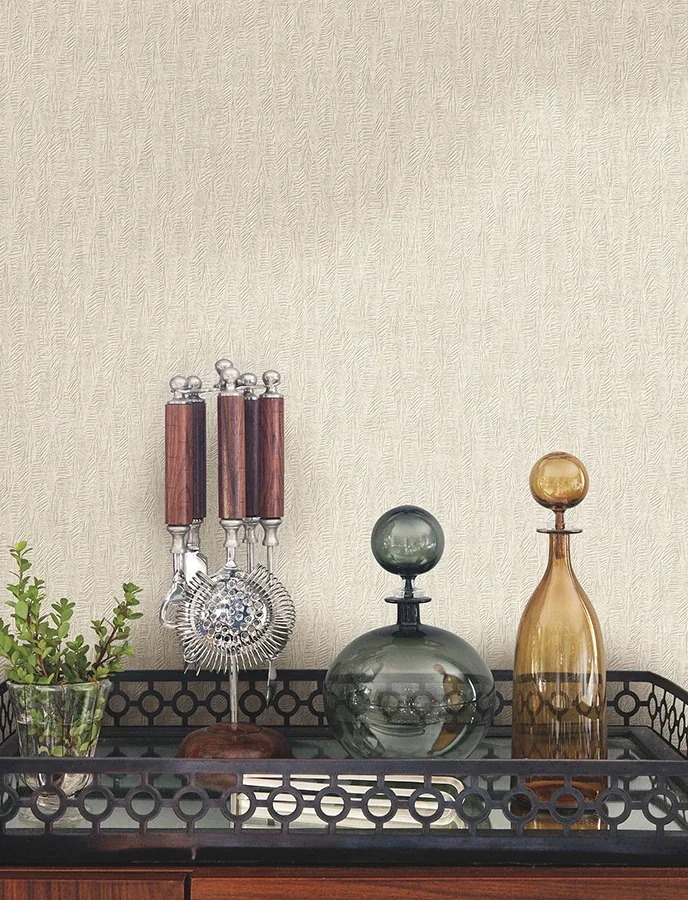 Brewster Home Fashions Bryson Taupe Feathered Texture Wallpaper - SKU 4174-4654