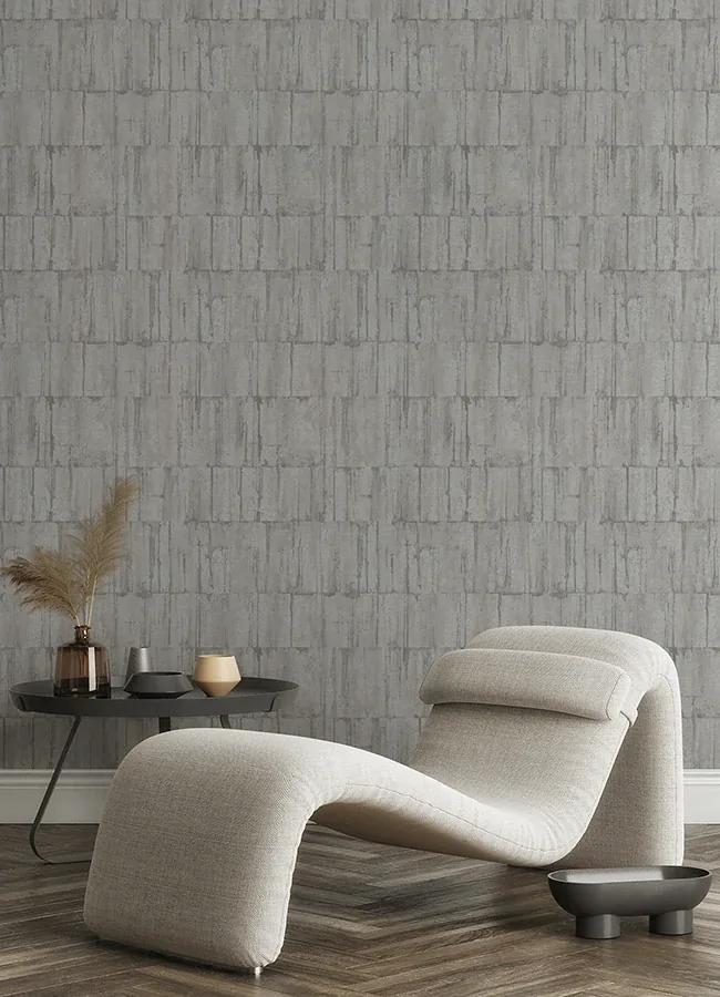 Brewster Home Fashions Buck Silver Horizontal Wallpaper - SKU 4096-560312