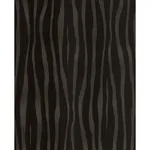 Brewster Home Fashions Burchell Black Coffee Zebra Flock Wallpaper - SKU 300551