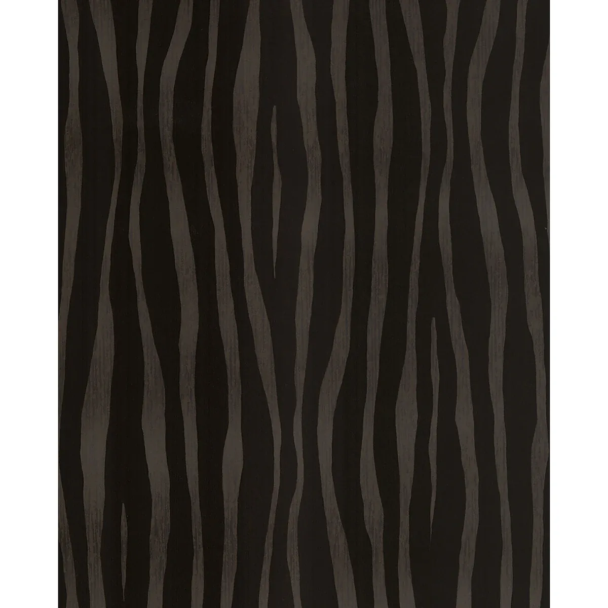 300551 | Burchell Black Coffee Zebra Flock Wallpaper