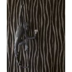 Brewster Home Fashions Burchell Black Coffee Zebra Flock Wallpaper - SKU 300551