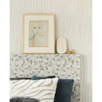 Brewster Home Fashions Burchell Bone White Zebra Grit Wallpaper - SKU 300552