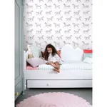 Brewster Home Fashions Burnett Off White Horses Wallpaper - SKU DD128807