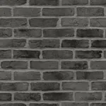 Brewster Home Fashions Burnham Black Brick Wall Wallpaper - SKU DD139138