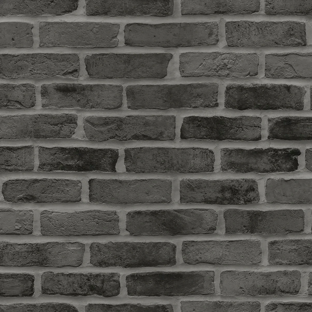 Brewster Home Fashions Burnham Black Brick Wall Wallpaper - SKU DD139138