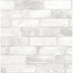 Brewster Home Fashions Bushwick Off White Reclaimed Bricks Wallpaper - SKU 2766-22321