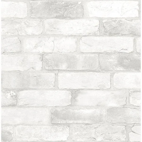 2766-22321 | Bushwick Off White Reclaimed Bricks Wallpaper
