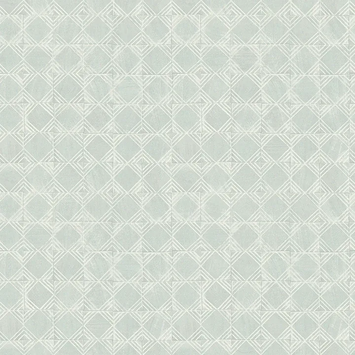 3125-72308 | Button Block Aqua Geometric Wallpaper