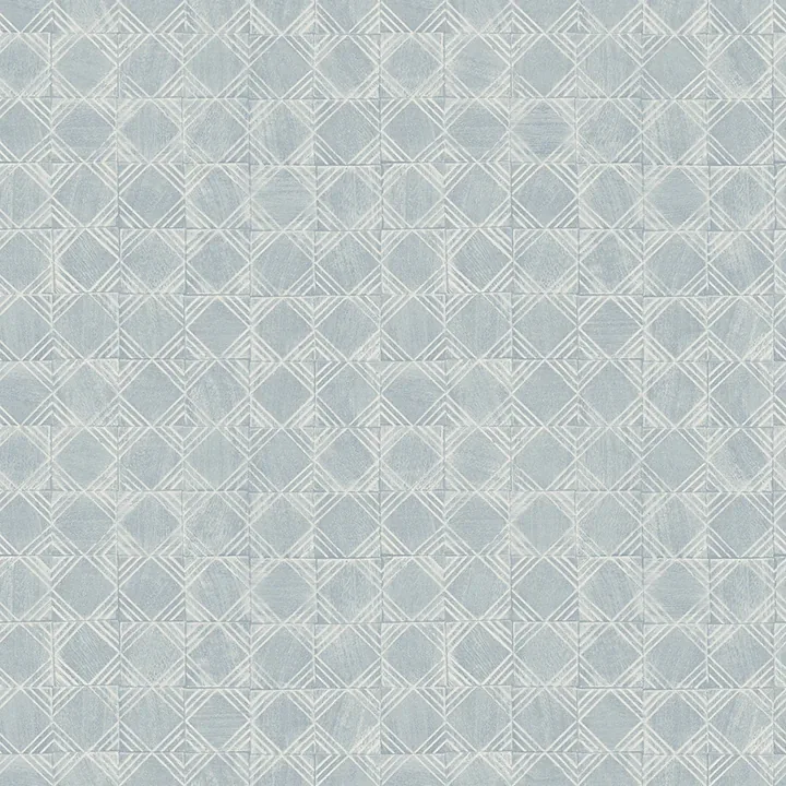 3125-72305 | Button Block Blue Geometric Wallpaper