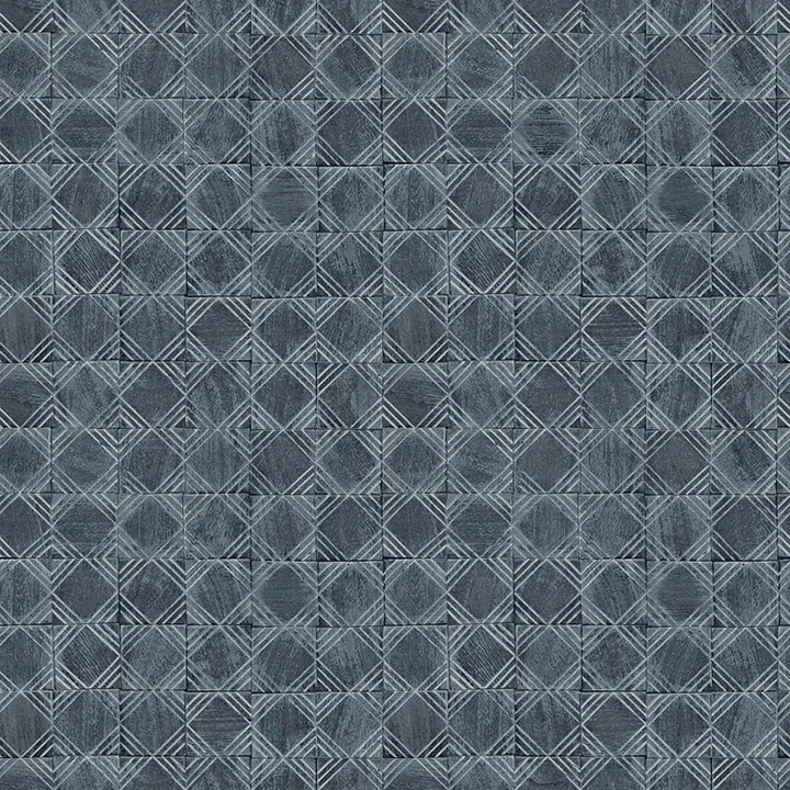 3125-72306 | Button Block Navy Geometric Wallpaper