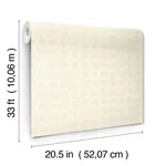 Brewster Home Fashions Button Block Taupe Geometric Wallpaper - SKU 3125-72307