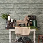 Brewster Home Fashions Cabin Teal Wood Planks Wallpaper - SKU 3124-13973