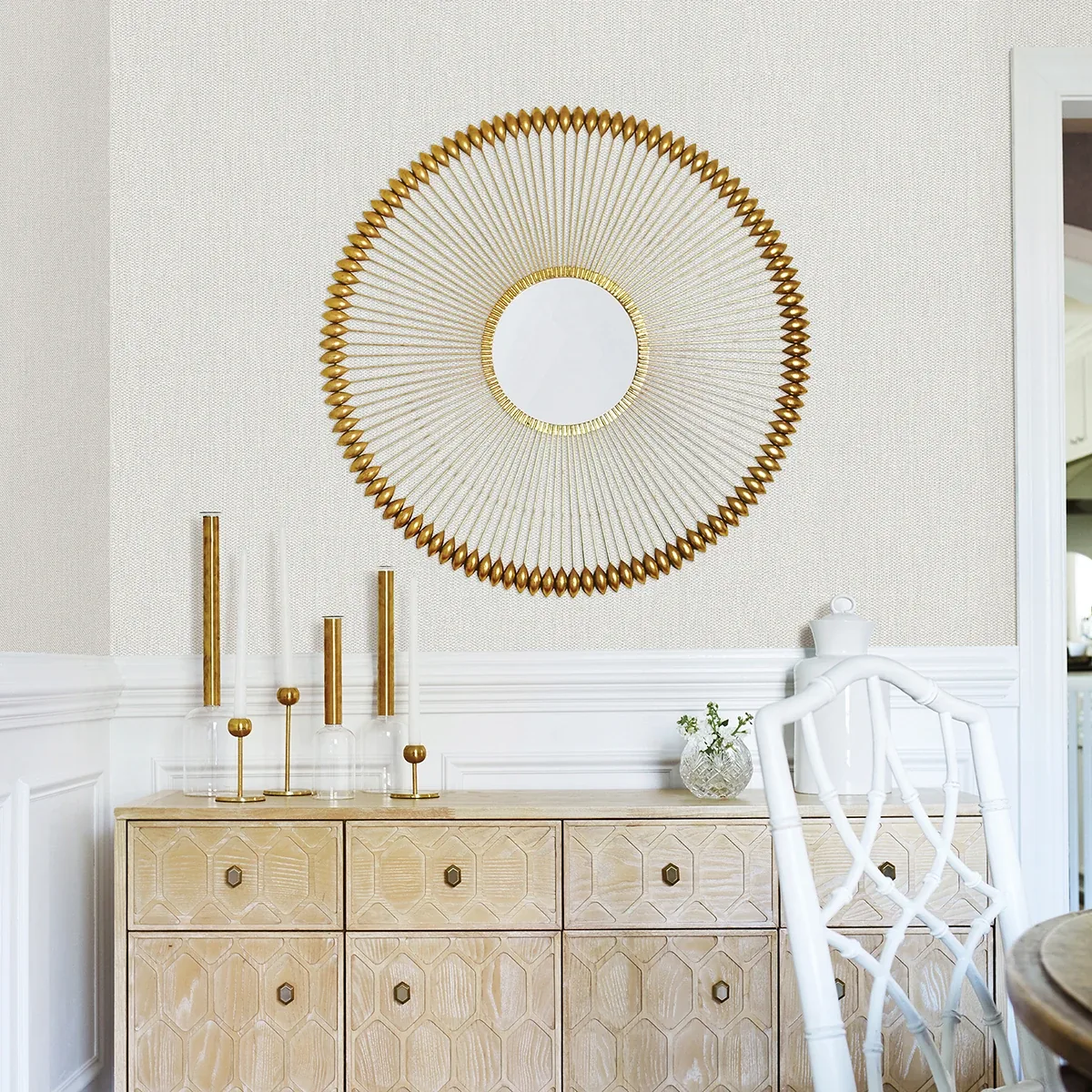 Brewster Home Fashions Cahaya Off White Texture Wallpaper - SKU 2979-3443-11