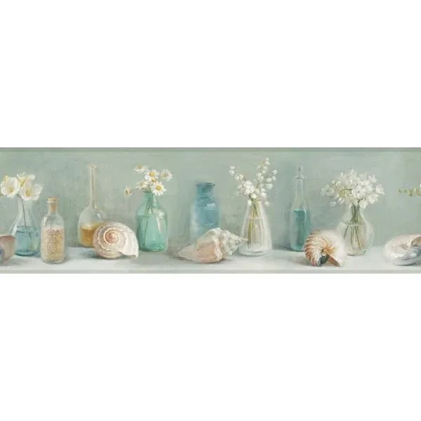 DLR53603B | Cahoon Green Sea Glass Wallpaper