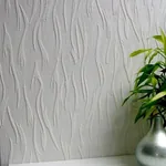 Brewster Home Fashions Caiger White Paintable Textured Vinyl Wallpaper - SKU 437-RD4000