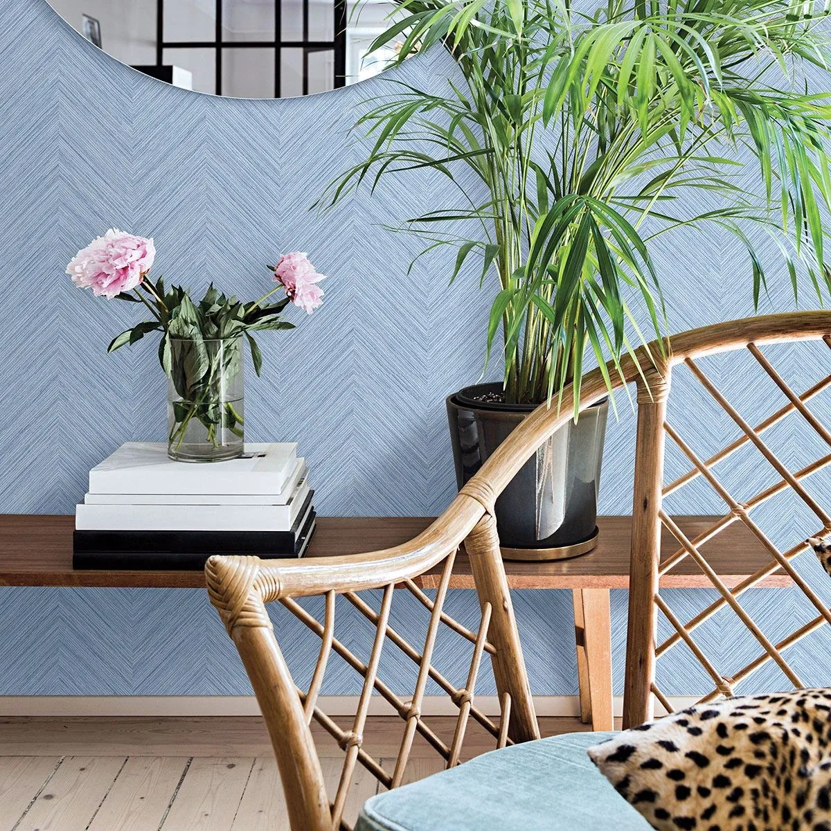 Brewster Home Fashions Caladesi Light Blue Faux Linen Wallpaper | Wallpaper Twins Brewster Home Fashions Caladesi Light Blue Faux Linen Wallpaper - SKU 3120-13677