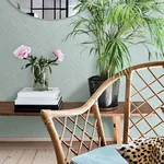 Brewster Home Fashions Caladesi Teal Faux Linen Wallpaper - SKU 3120-13672