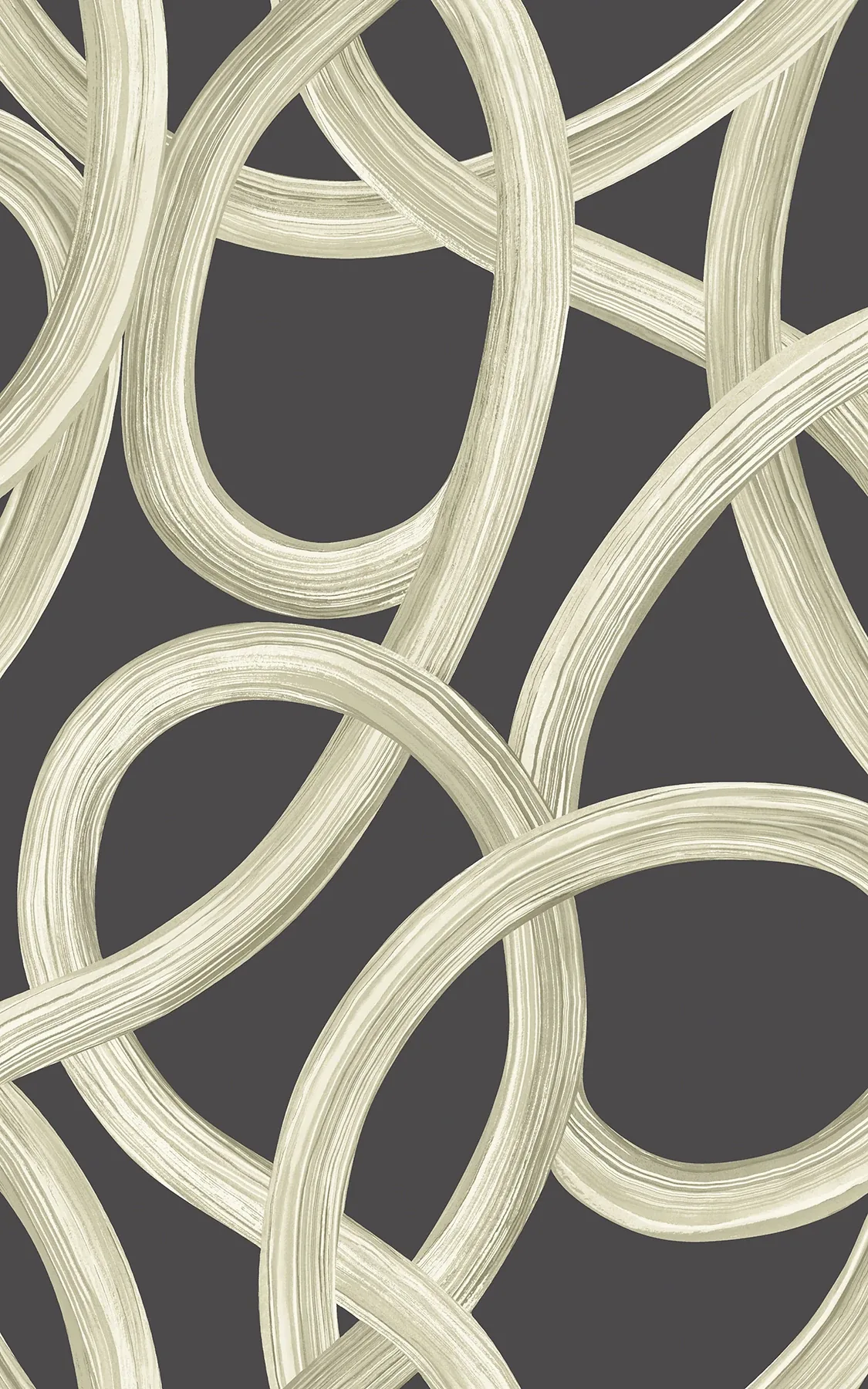 CEP50126W | Calix Black Twisted Geo Wallpaper