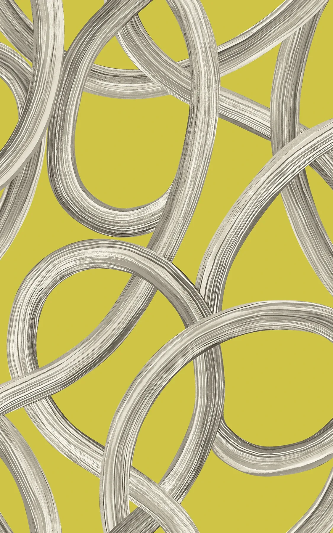 CEP50125W | Calix Chartreuse Twisted Geo Wallpaper