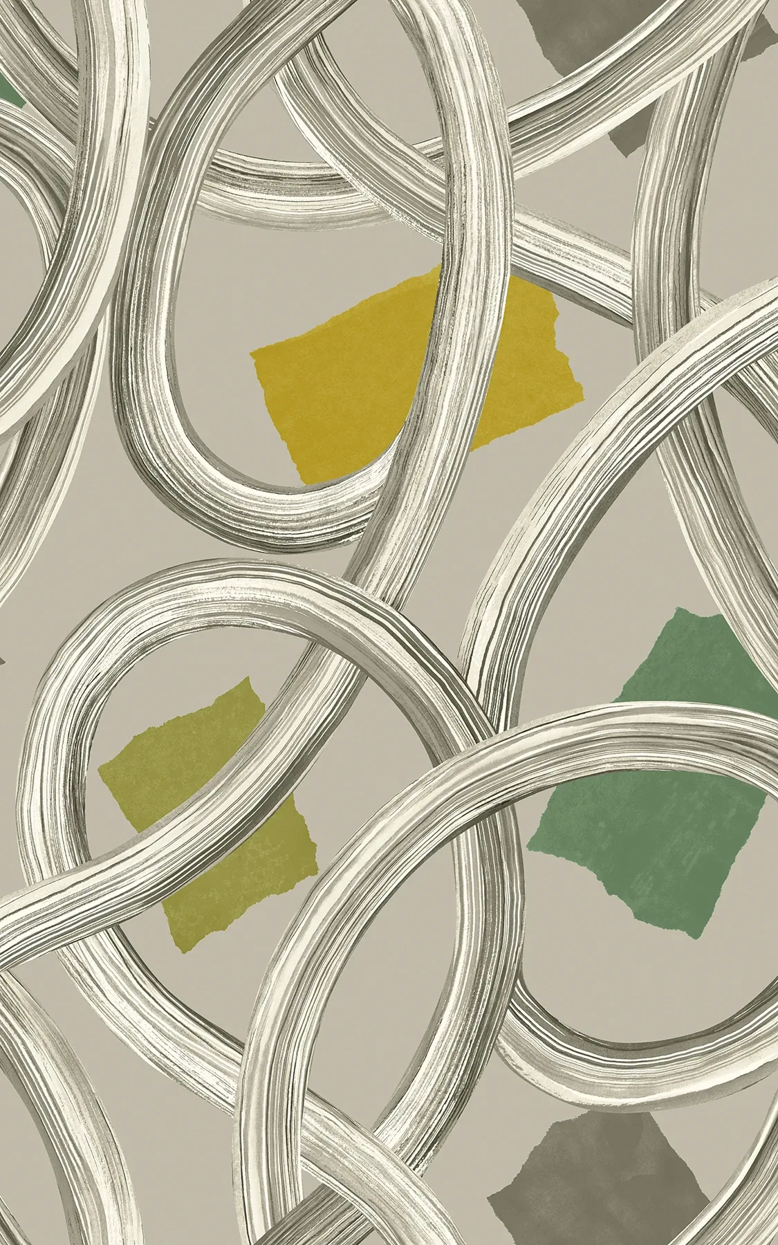 CEP50128W | Calix Grey Twisted Geo Wallpaper