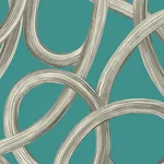 Brewster Home Fashions Calix Turquoise Twisted Geo Wallpaper - SKU CEP50124W