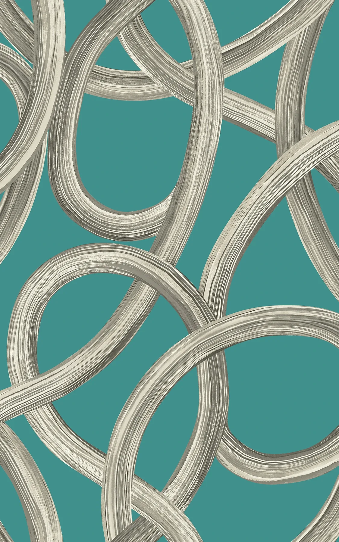 CEP50124W | Calix Turquoise Twisted Geo Wallpaper