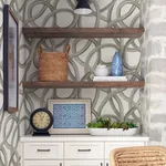 Brewster Home Fashions Calix White Twisted Geo Wallpaper - SKU CEP50127W