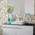 Brewster Home Fashions Calix White Twisted Geo Wallpaper - SKU CEP50127W