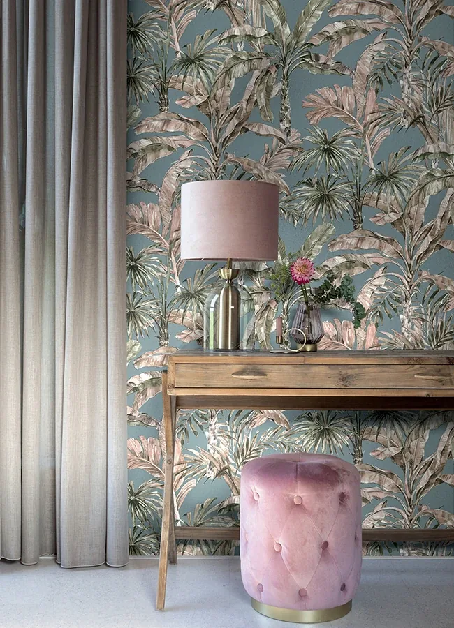 Brewster Home Fashions Calle Light Blue Tropical Wallpaper - SKU 2980-485257