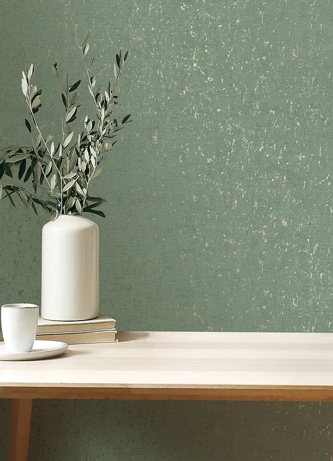 Brewster Home Fashions Callie Mint Concrete Wallpaper - SKU 4125-26709