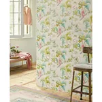 Brewster Home Fashions Calliope White Palm Scenes Wallpaper - SKU 300140