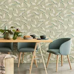 Brewster Home Fashions Callista Moss Leaves Wallpaper - SKU EJ318051