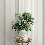 Brewster Home Fashions Calvados Grey Linen Stripe Wallpaper - SKU 4169-83124