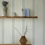 Brewster Home Fashions Calvados Turquoise Linen Stripe Wallpaper - SKU 4169-83122