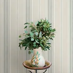 Brewster Home Fashions Calvados Turquoise Linen Stripe Wallpaper - SKU 4169-83122