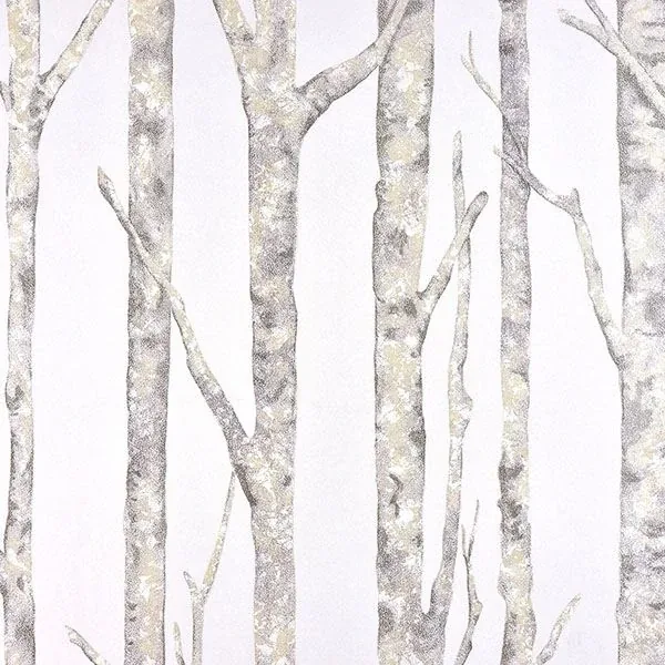 Brewster Home Fashions Cameron Off White Trees Wallpaper - SKU 2811-BLW10501